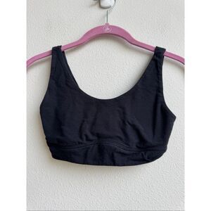 Harper Wilde Scoop Bralette Black V Back Cotton Comfort Wireless Size Small